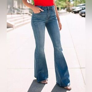 Kancan Signature High Rise Flare Stretch Jean